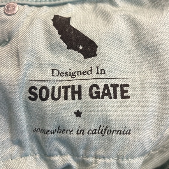 AG Adriano Goldschmied Cropped Pants in Light Teal - Picture 8 of 9